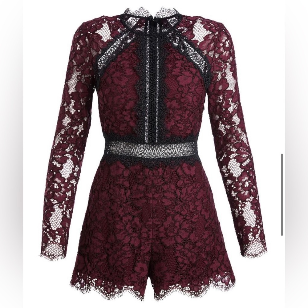 Alexis Eva Long Sleeve Lace Romper - Picture 3 of 9